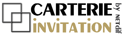 logo carterie invitation évenementiel